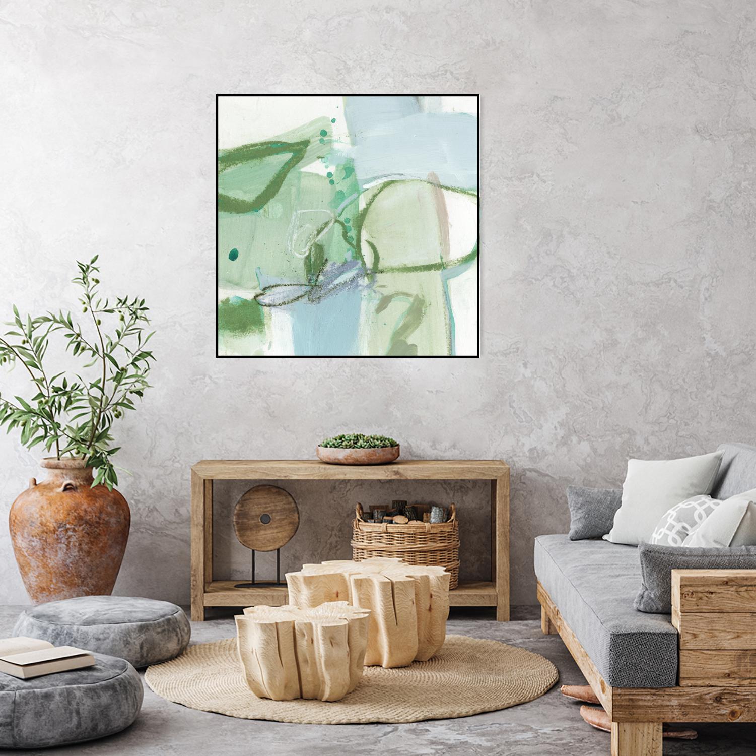 Olive I by Christina Long on GIANT ART - green abstract