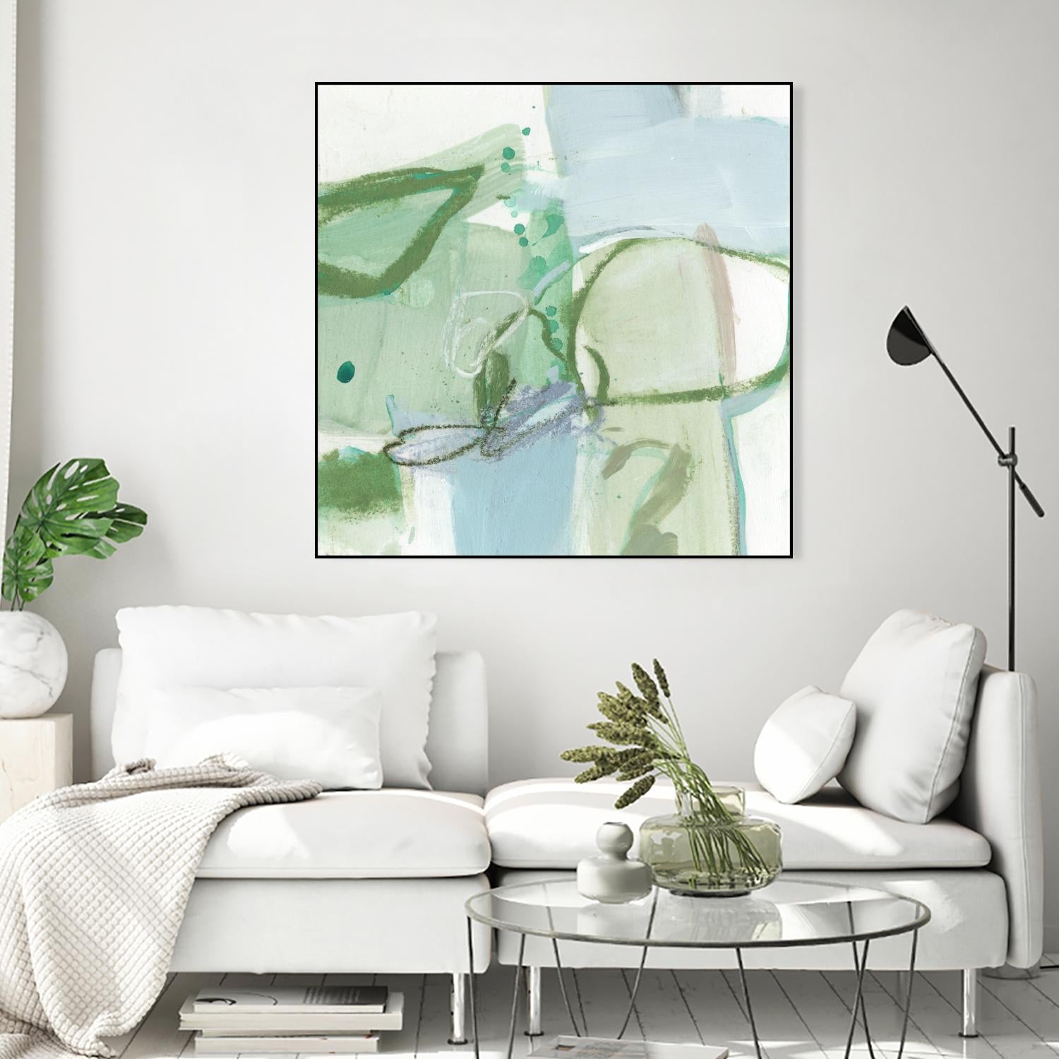Olive I by Christina Long on GIANT ART - green abstract