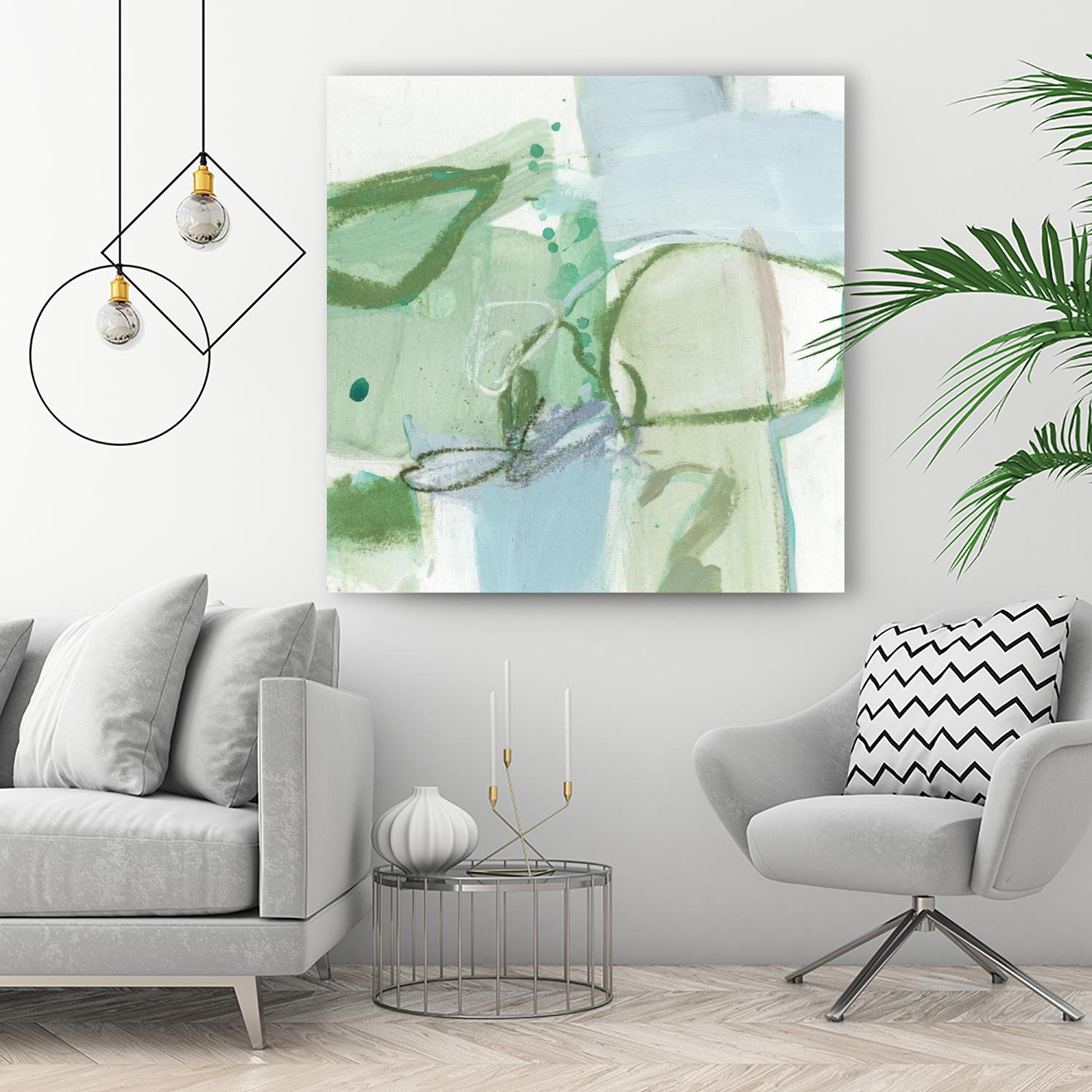 Olive I by Christina Long on GIANT ART - green abstract