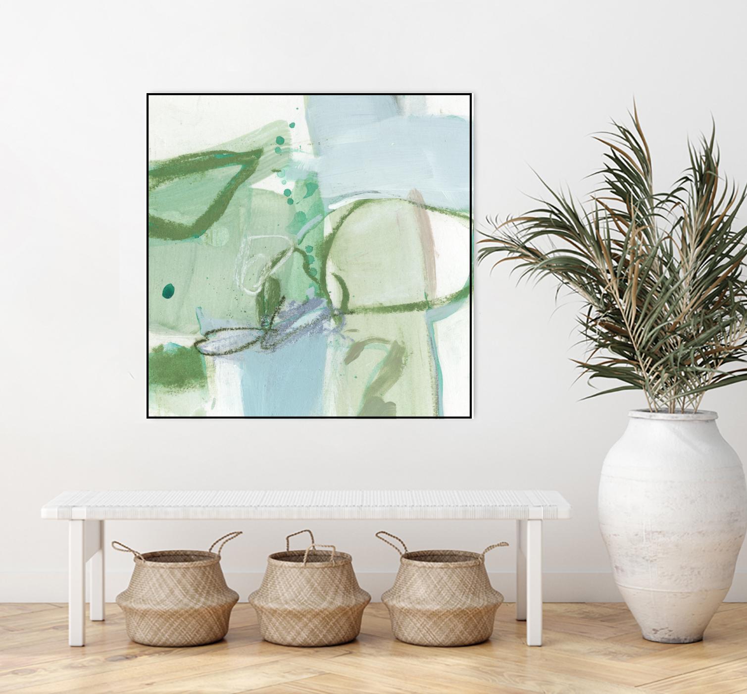 Olive I by Christina Long on GIANT ART - green abstract