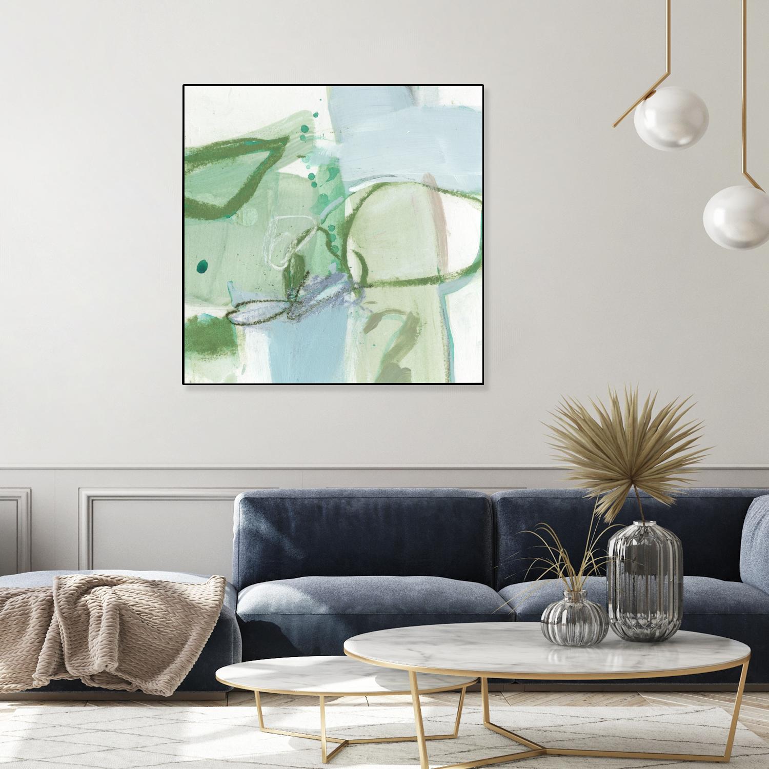 Olive I by Christina Long on GIANT ART - green abstract