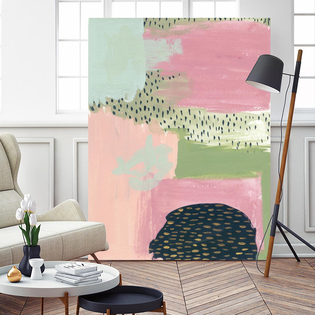 Cheeky I by Melissa Wang on GIANT ART - pink abstract