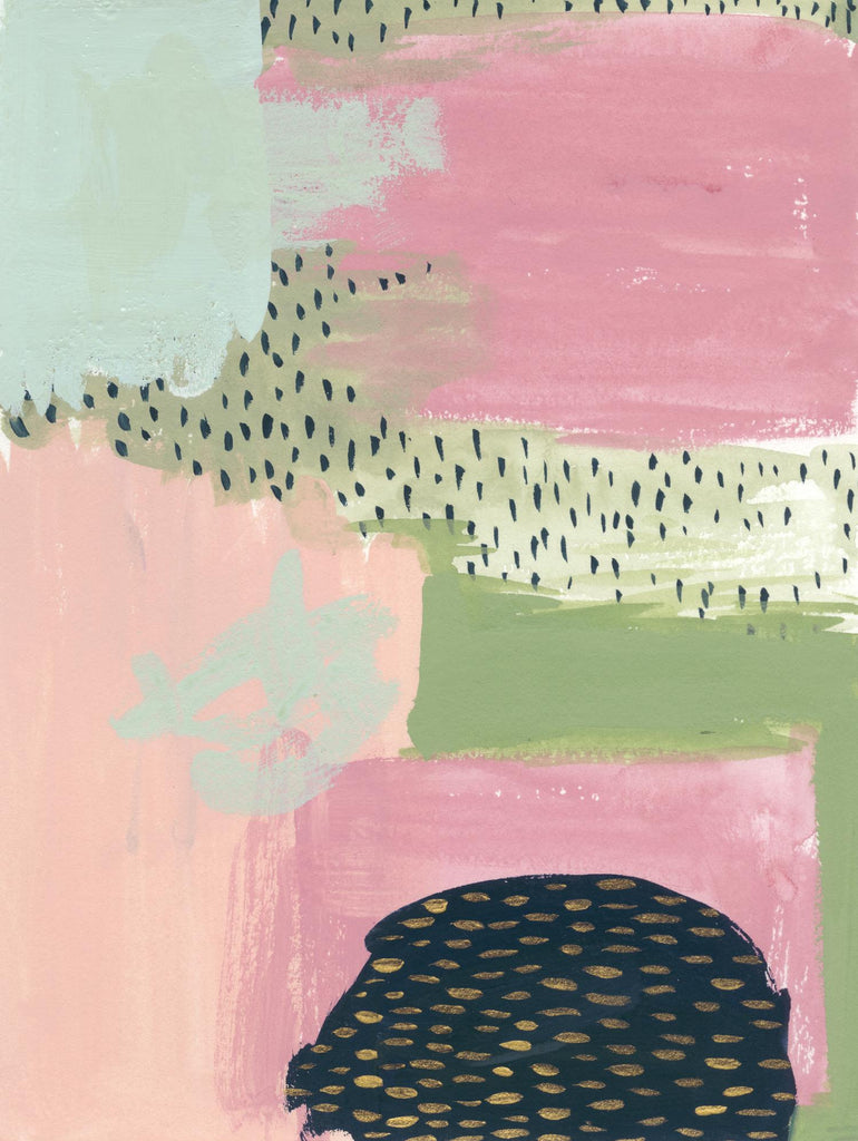 Cheeky I de Melissa Wang sur GIANT ART - abstrait rose