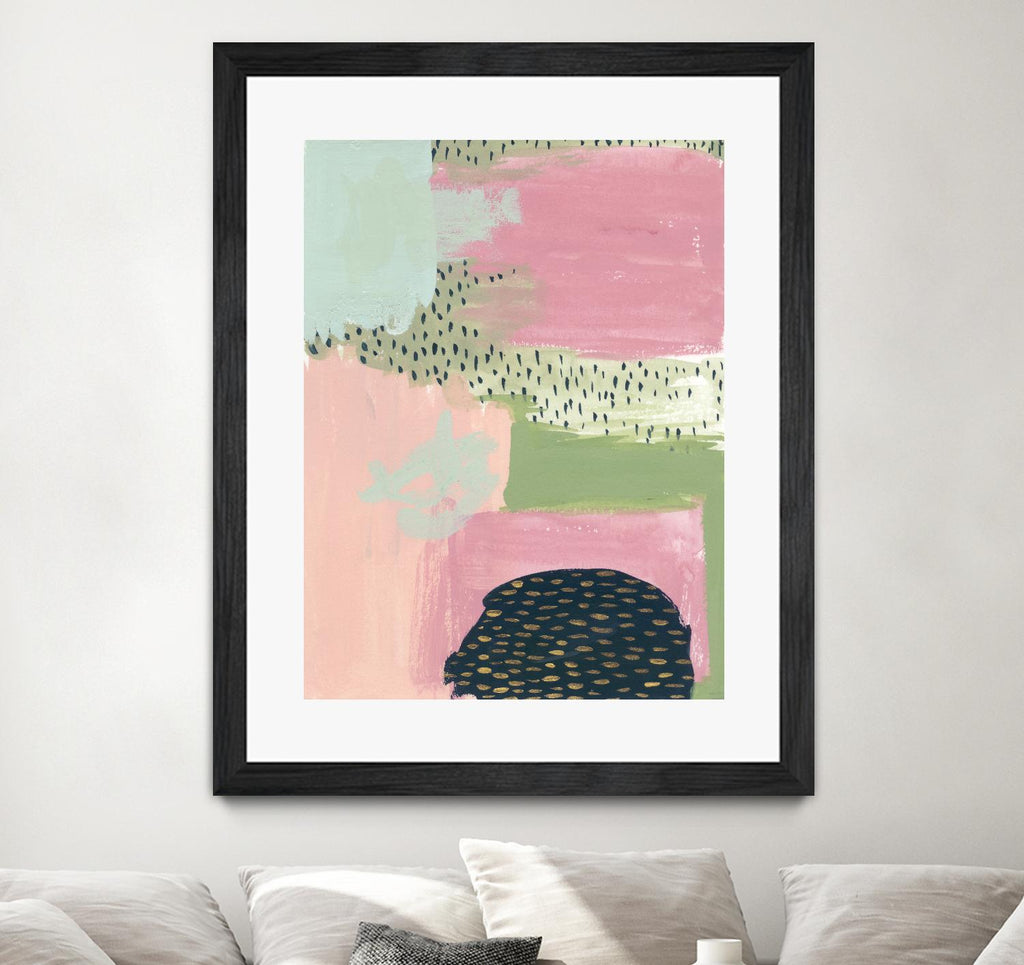 Cheeky I by Melissa Wang on GIANT ART - pink abstract