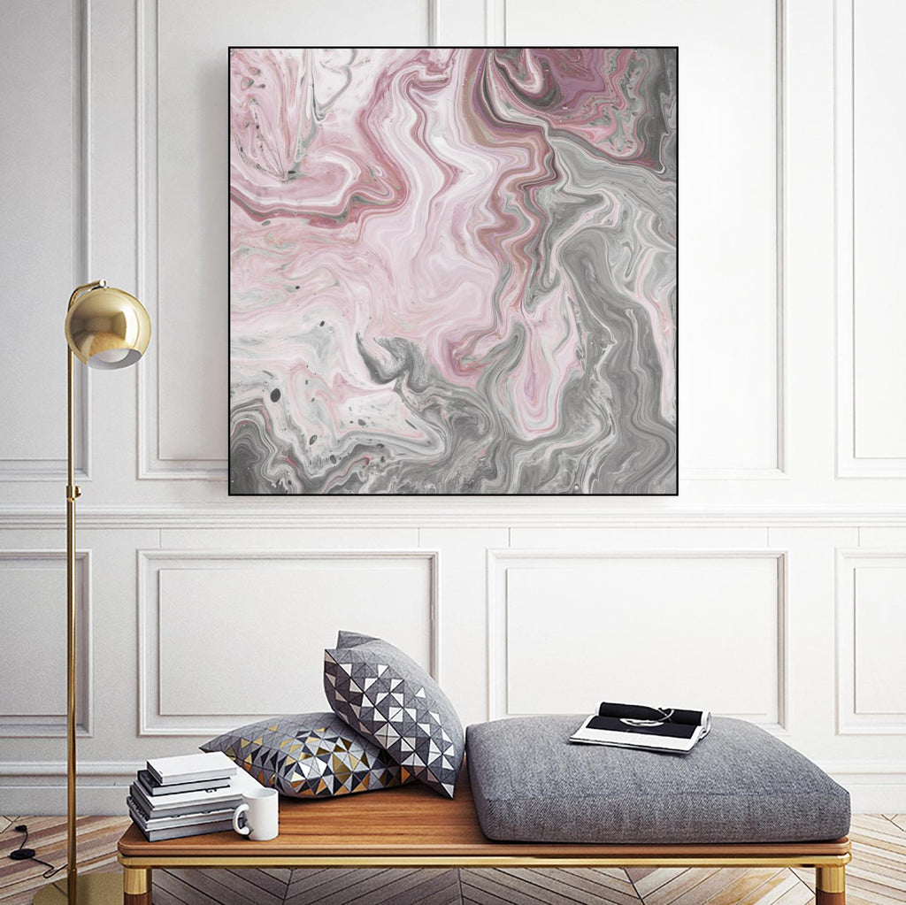 Blush Minerals I de Jarman Fagalde sur GIANT ART - abstrait rose