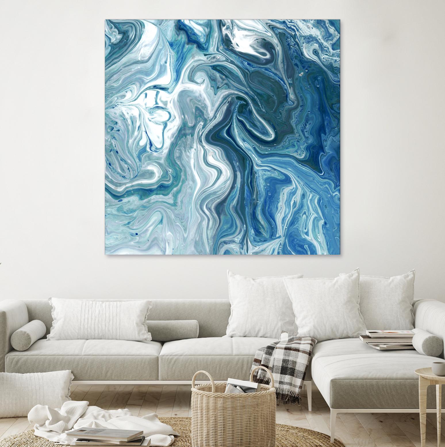 Indigo Minerals II by Jarman Fagalde on GIANT ART - blue abstract