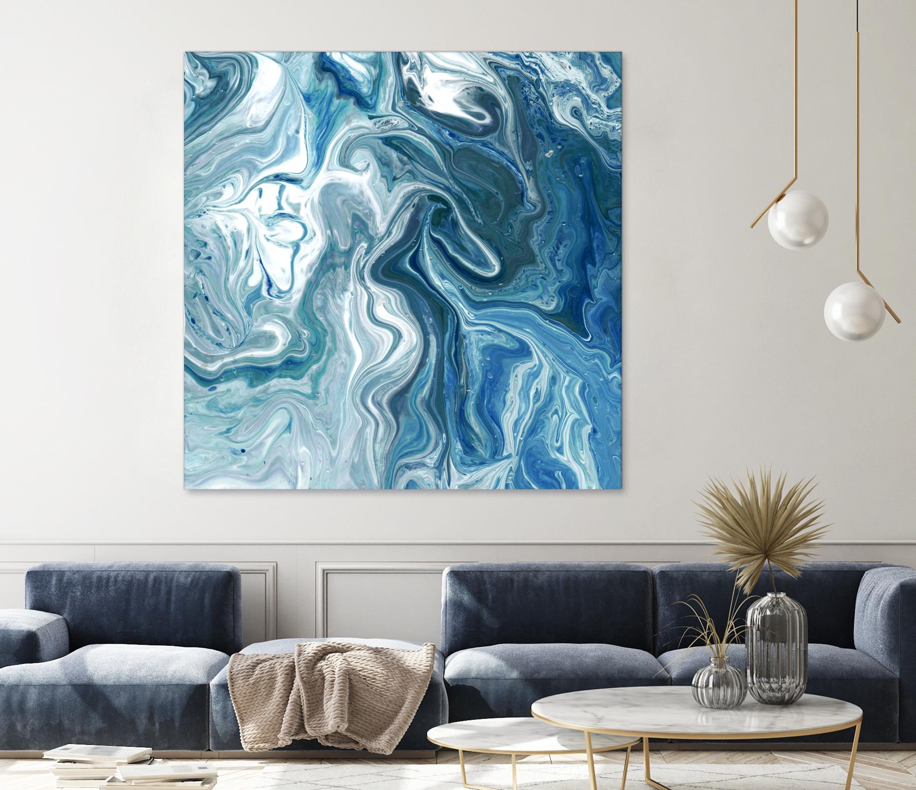 Indigo Minerals II by Jarman Fagalde on GIANT ART - blue abstract