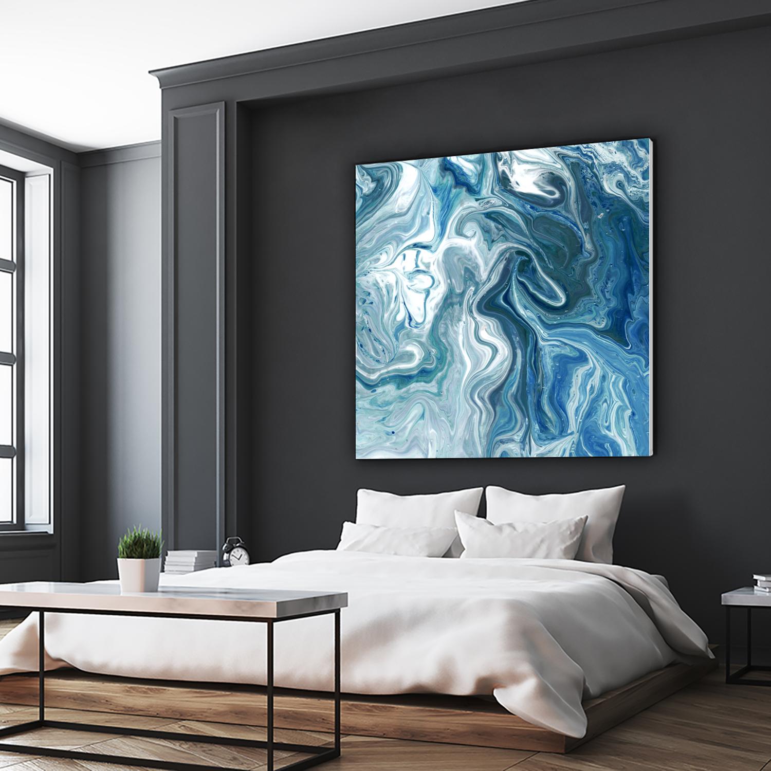 Indigo Minerals II by Jarman Fagalde on GIANT ART - blue abstract