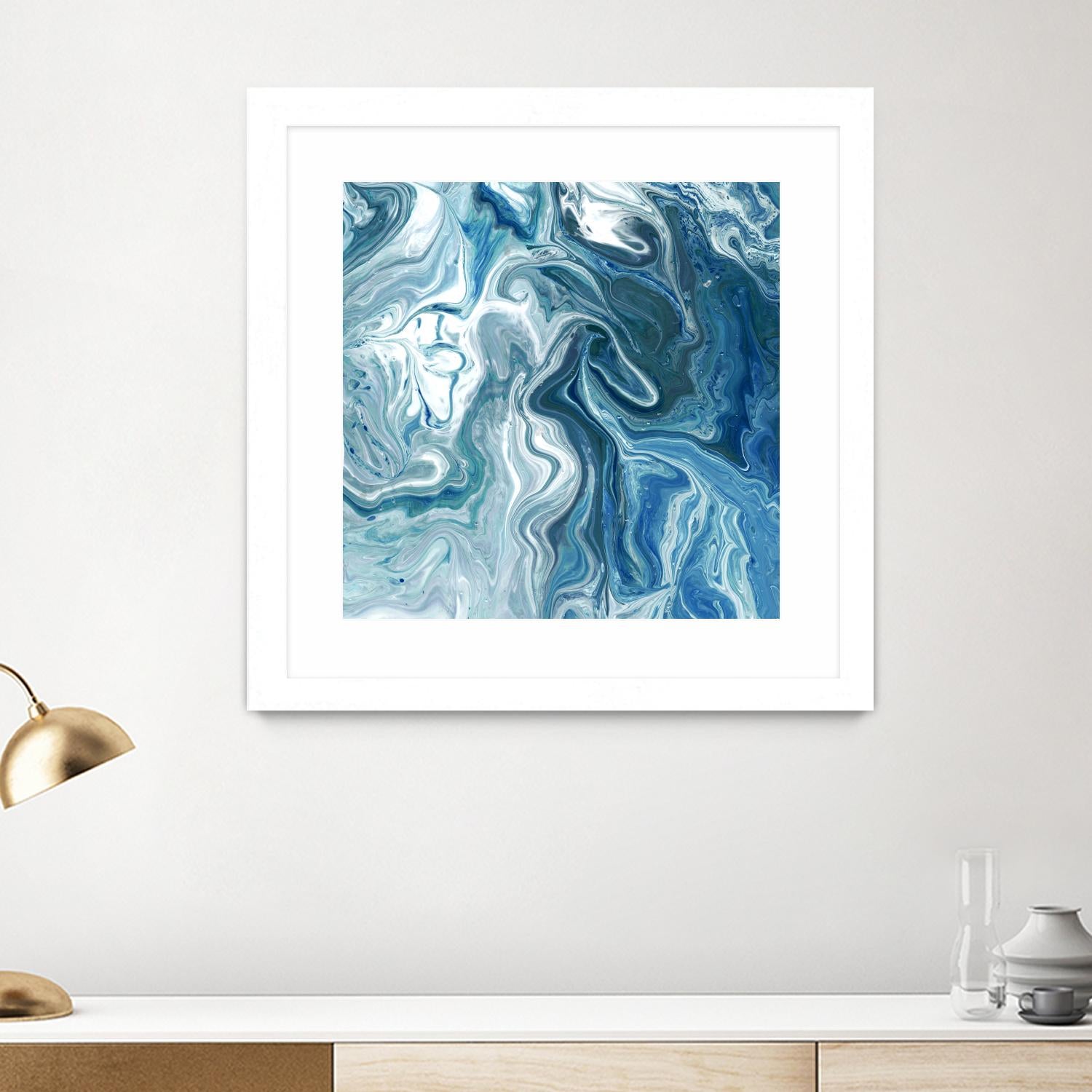 Indigo Minerals II by Jarman Fagalde on GIANT ART - blue abstract