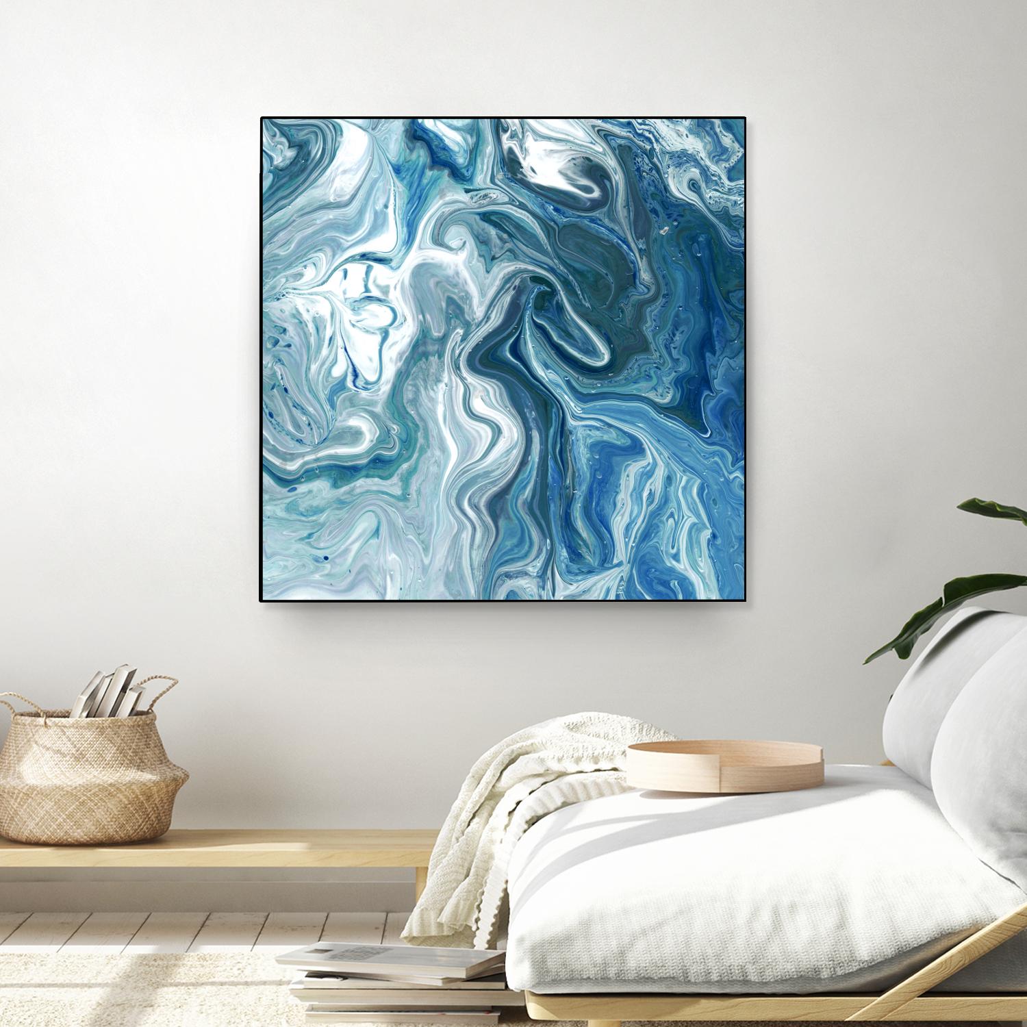 Indigo Minerals II by Jarman Fagalde on GIANT ART - blue abstract