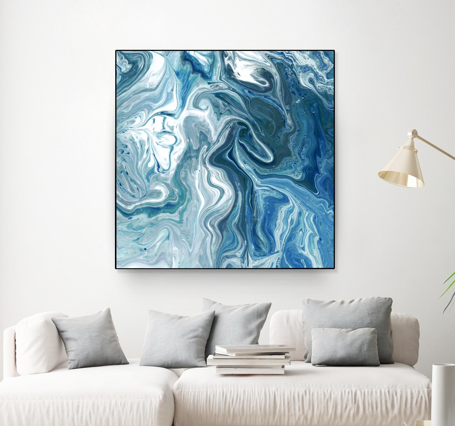 Indigo Minerals II by Jarman Fagalde on GIANT ART - blue abstract