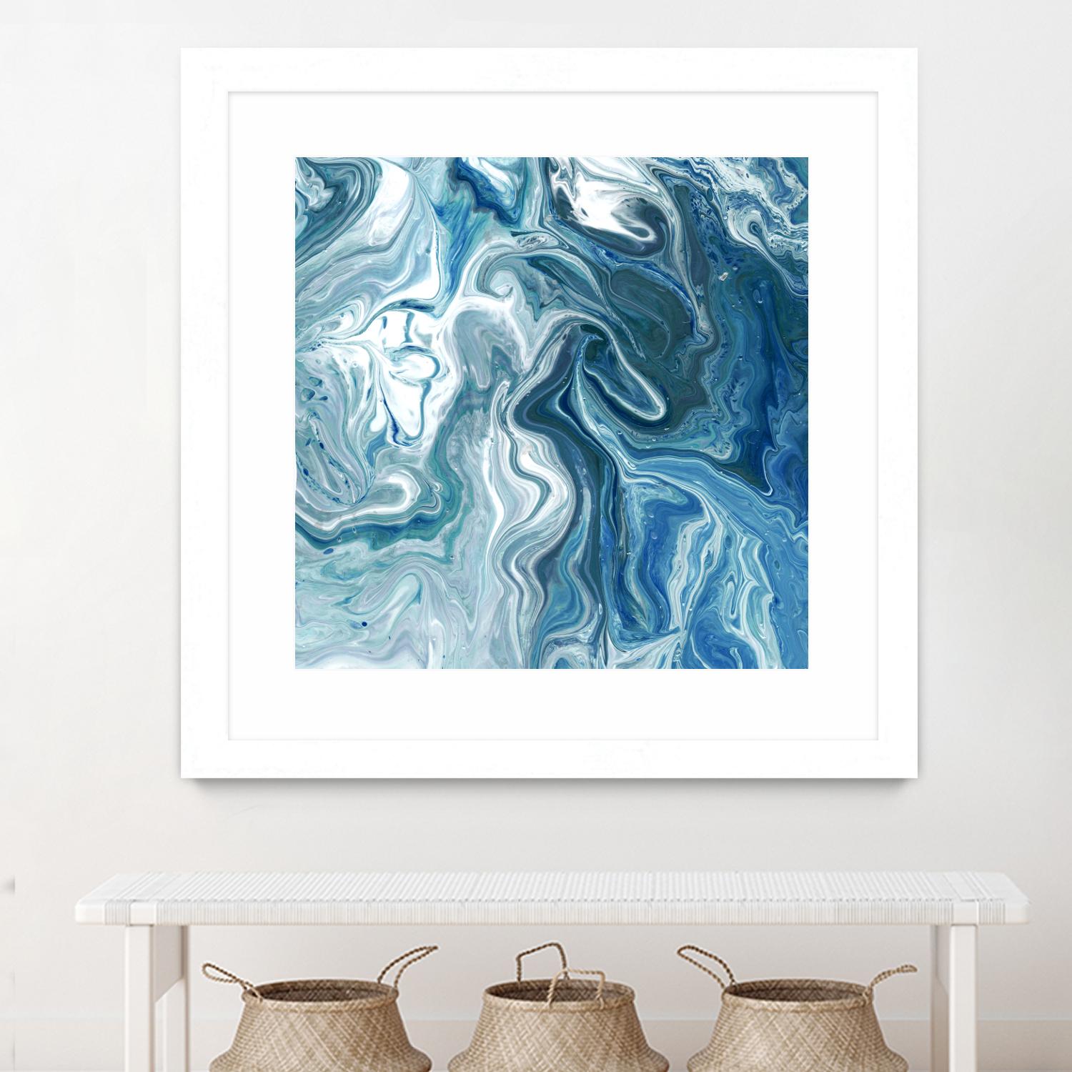 Indigo Minerals II by Jarman Fagalde on GIANT ART - blue abstract