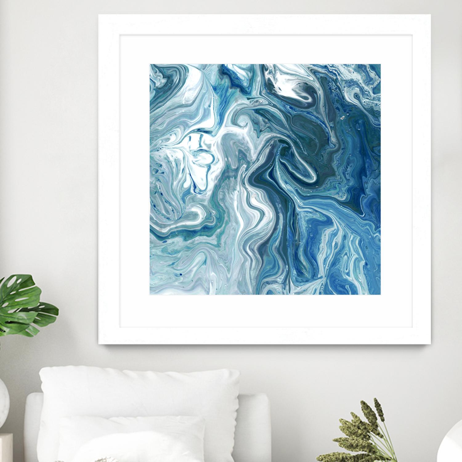 Indigo Minerals II by Jarman Fagalde on GIANT ART - blue abstract