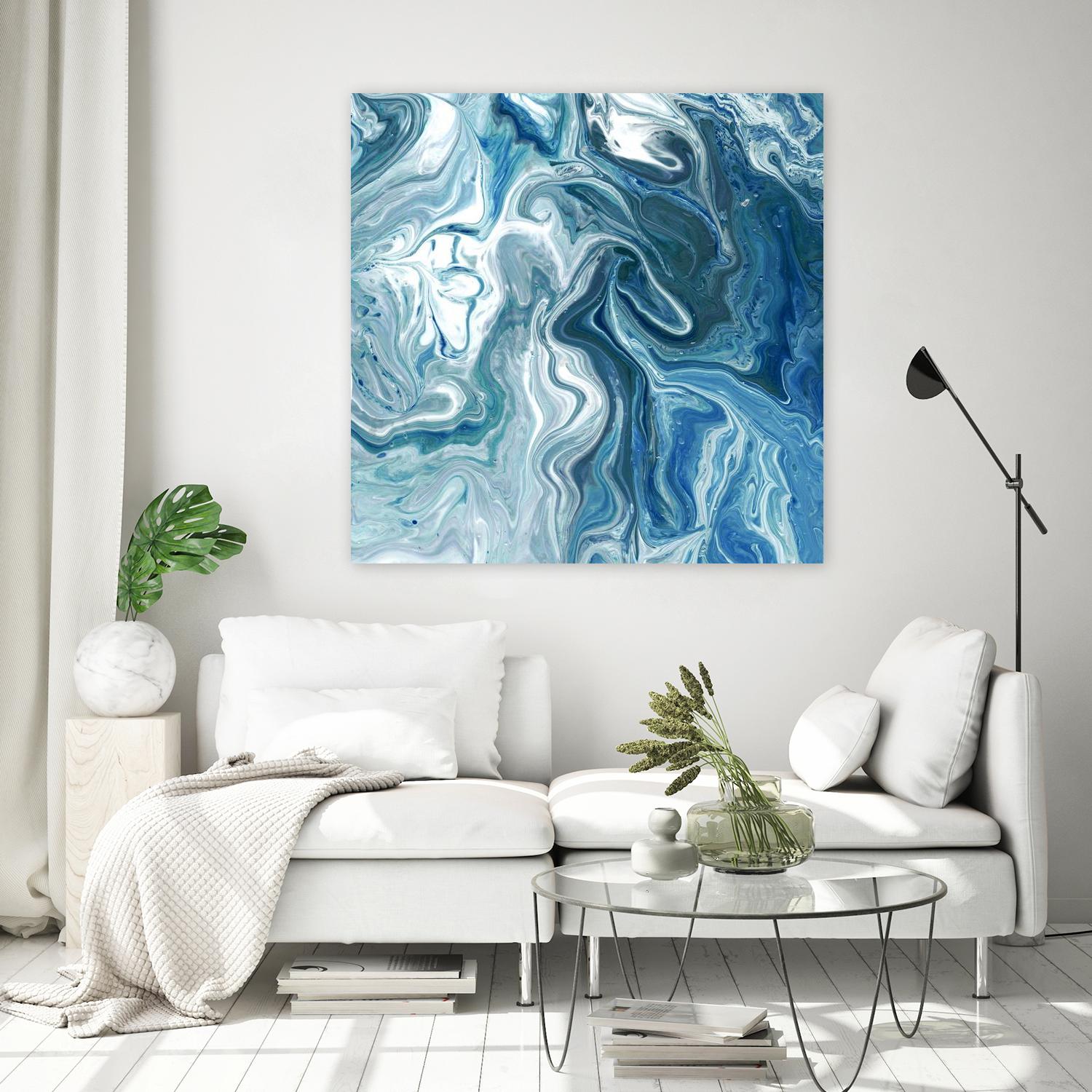 Indigo Minerals II by Jarman Fagalde on GIANT ART - blue abstract