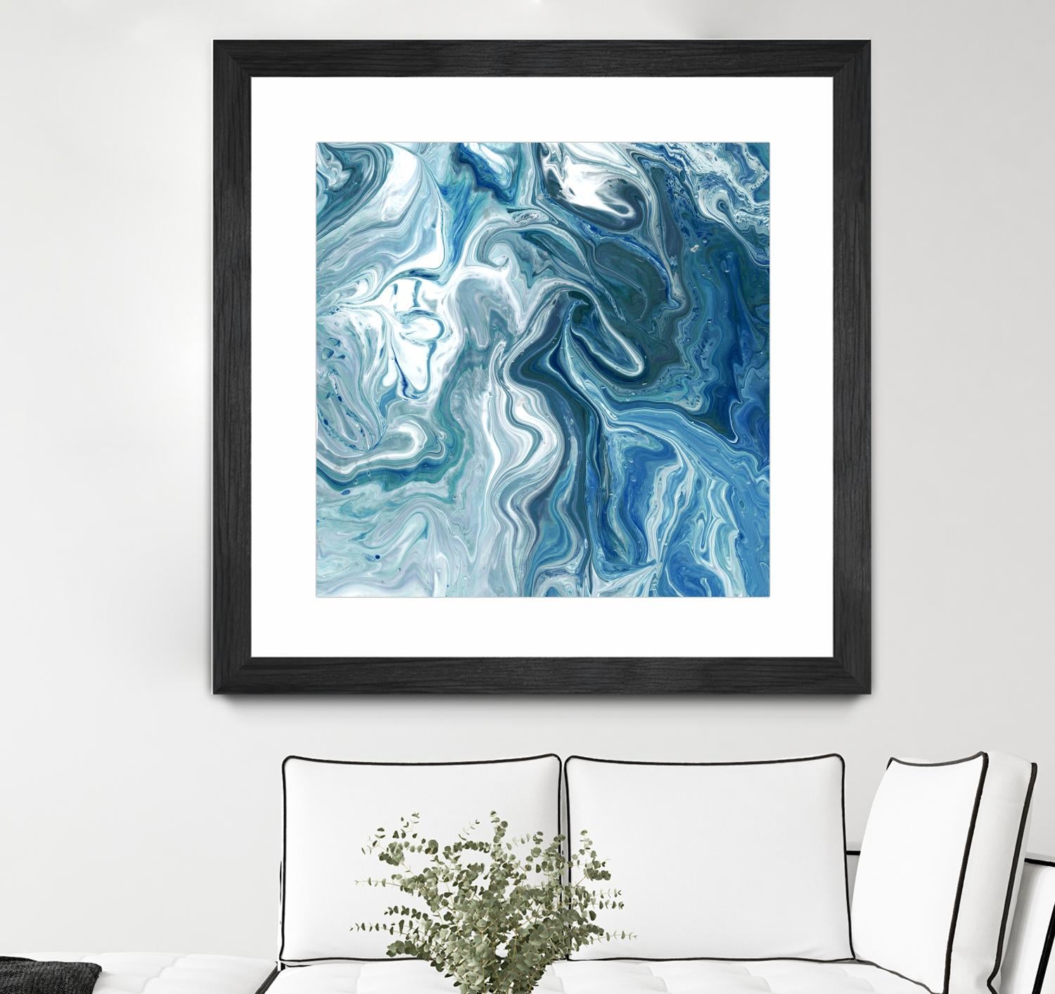 Indigo Minerals II by Jarman Fagalde on GIANT ART - blue abstract