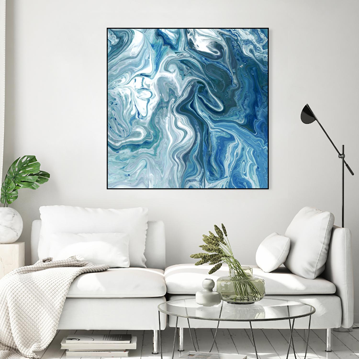 Indigo Minerals II by Jarman Fagalde on GIANT ART - blue abstract