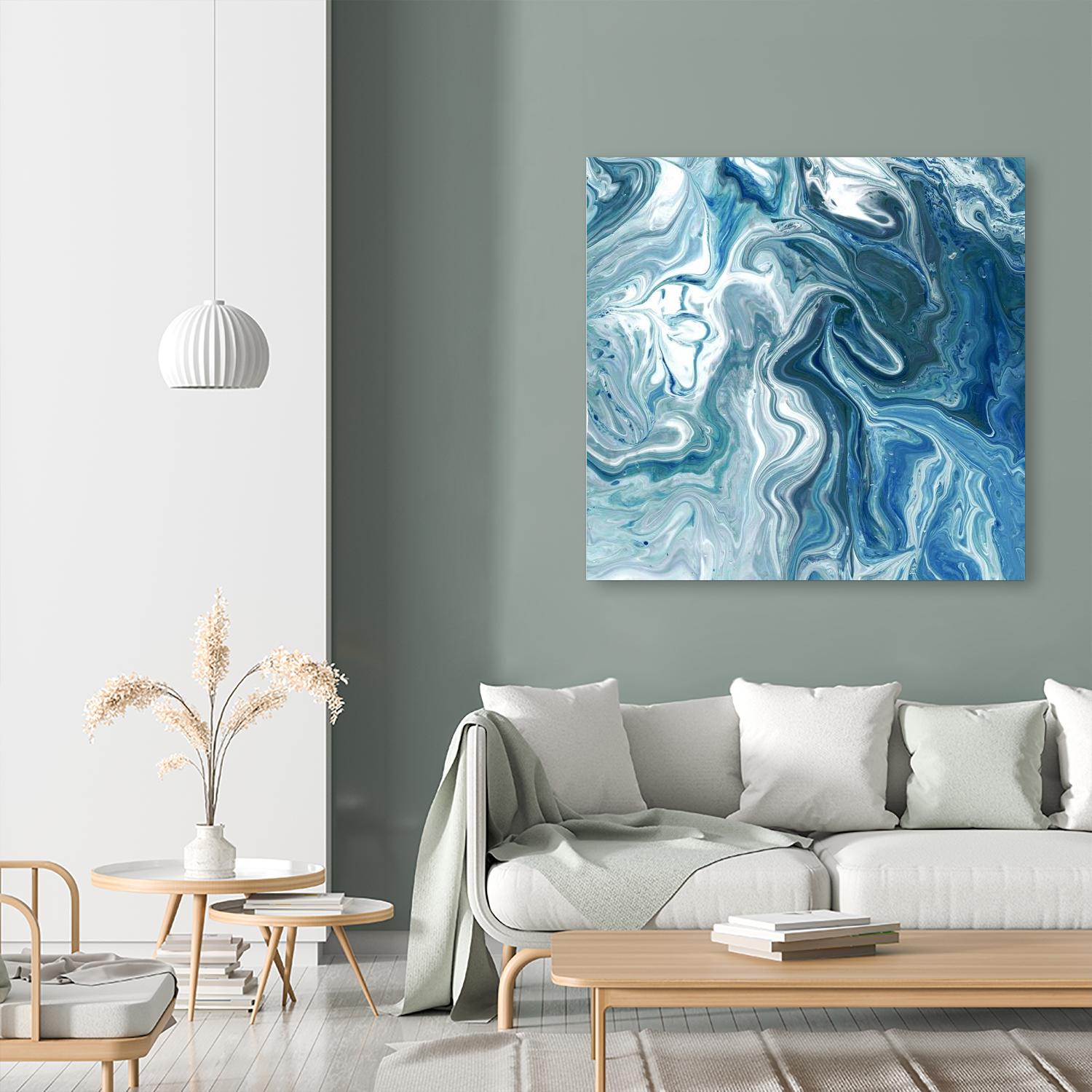 Indigo Minerals II by Jarman Fagalde on GIANT ART - blue abstract