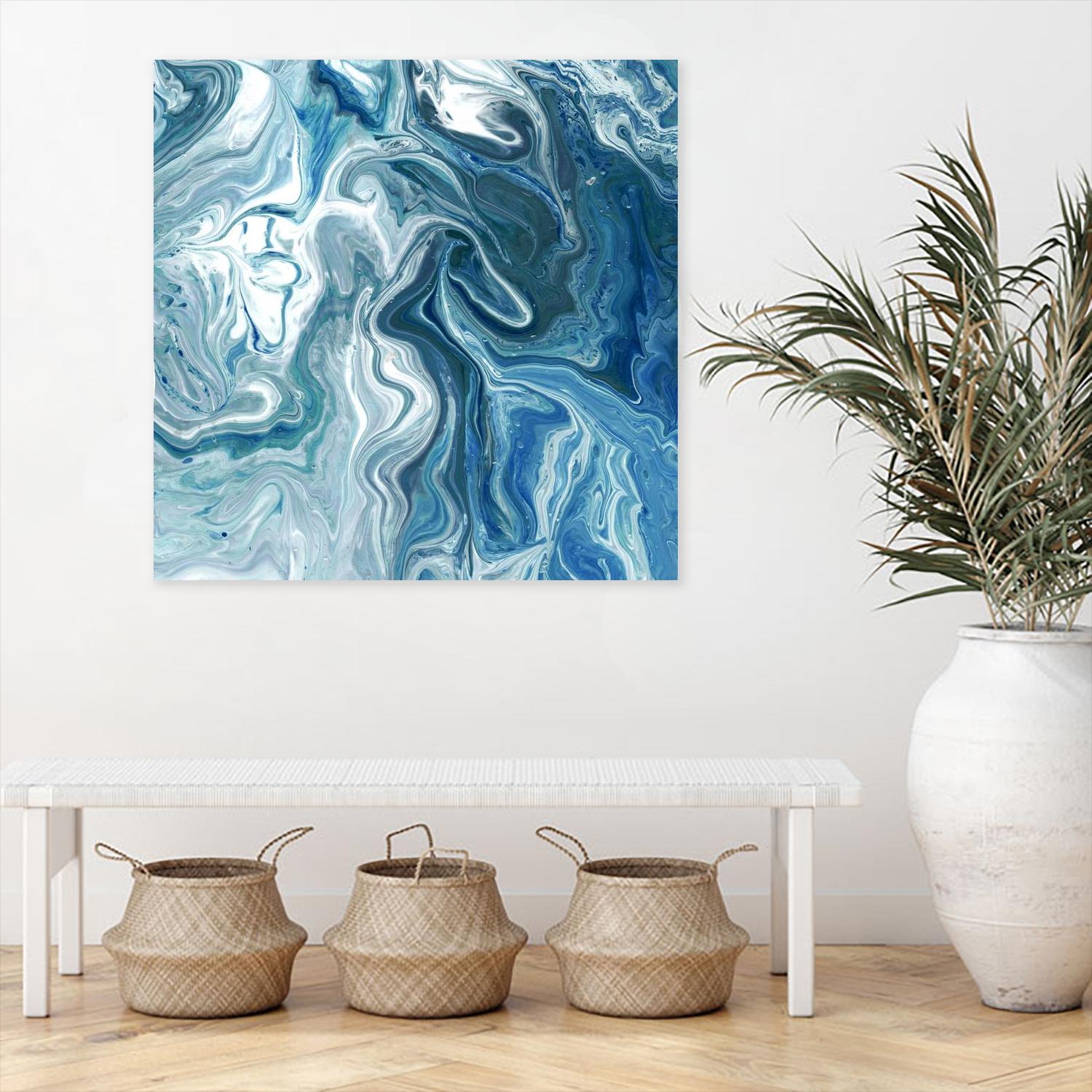 Indigo Minerals II by Jarman Fagalde on GIANT ART - blue abstract