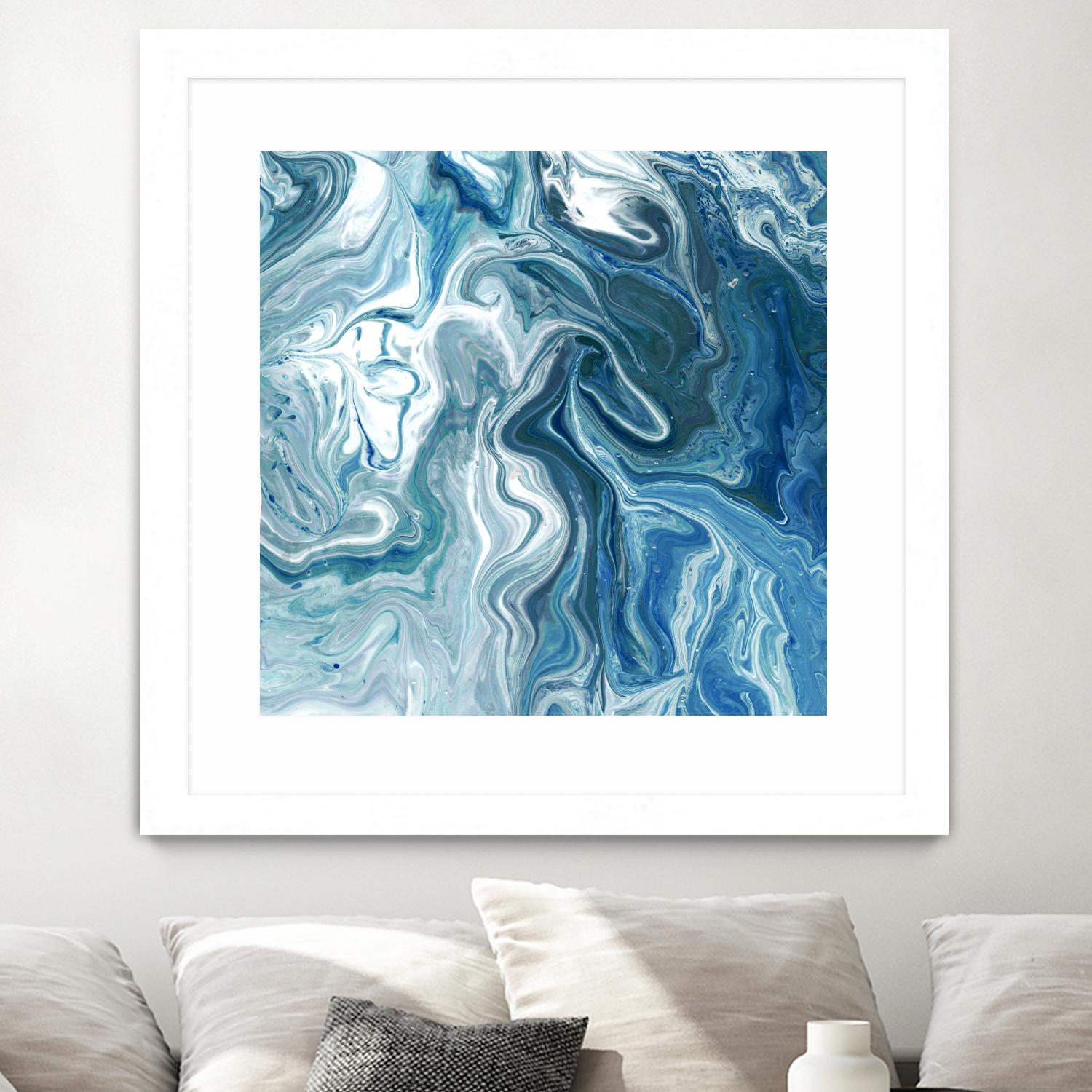 Indigo Minerals II by Jarman Fagalde on GIANT ART - blue abstract