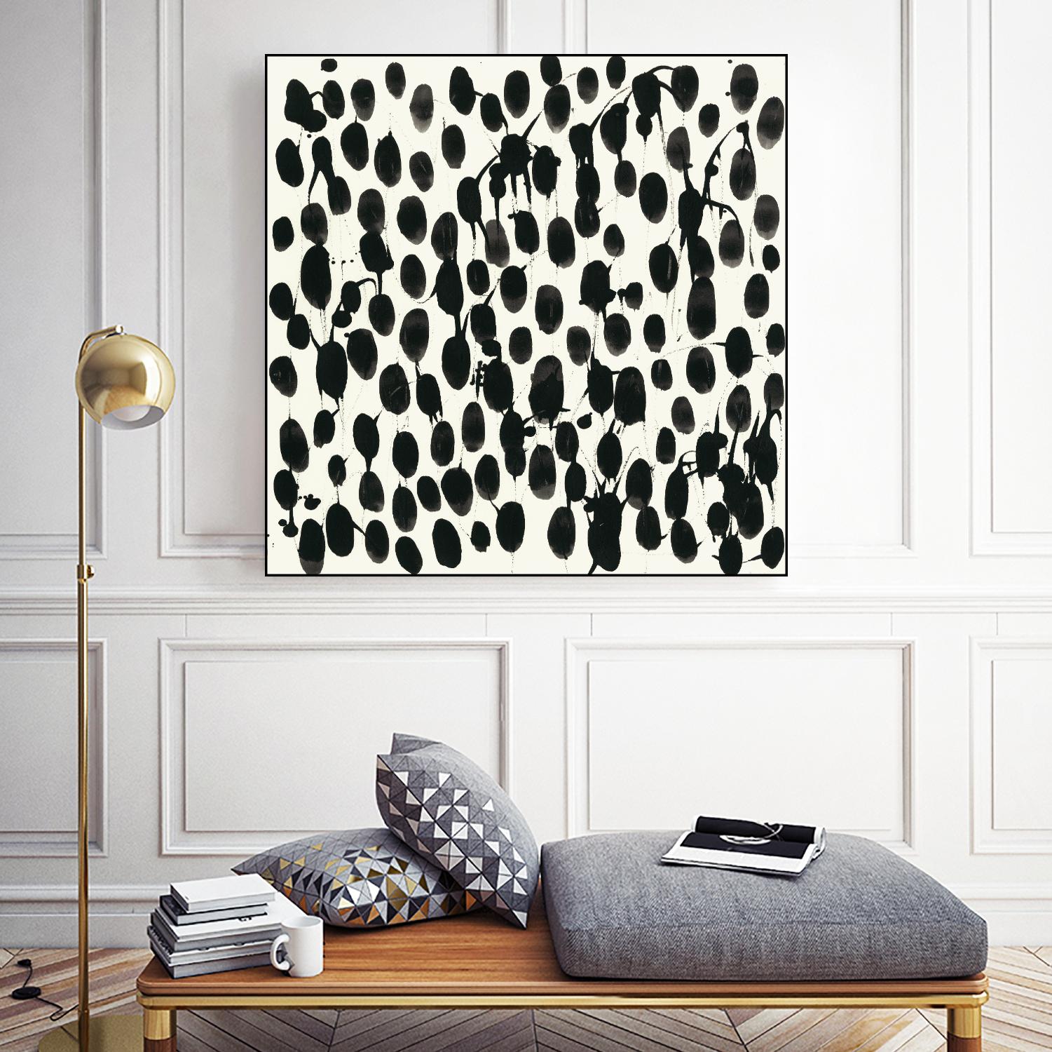 Invariable I by June Erica Vess on GIANT ART - black abstract