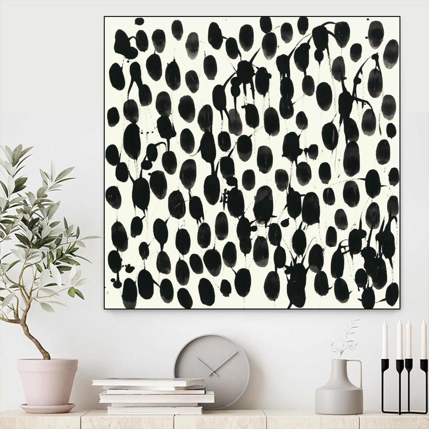 Invariable I by June Erica Vess on GIANT ART - black abstract