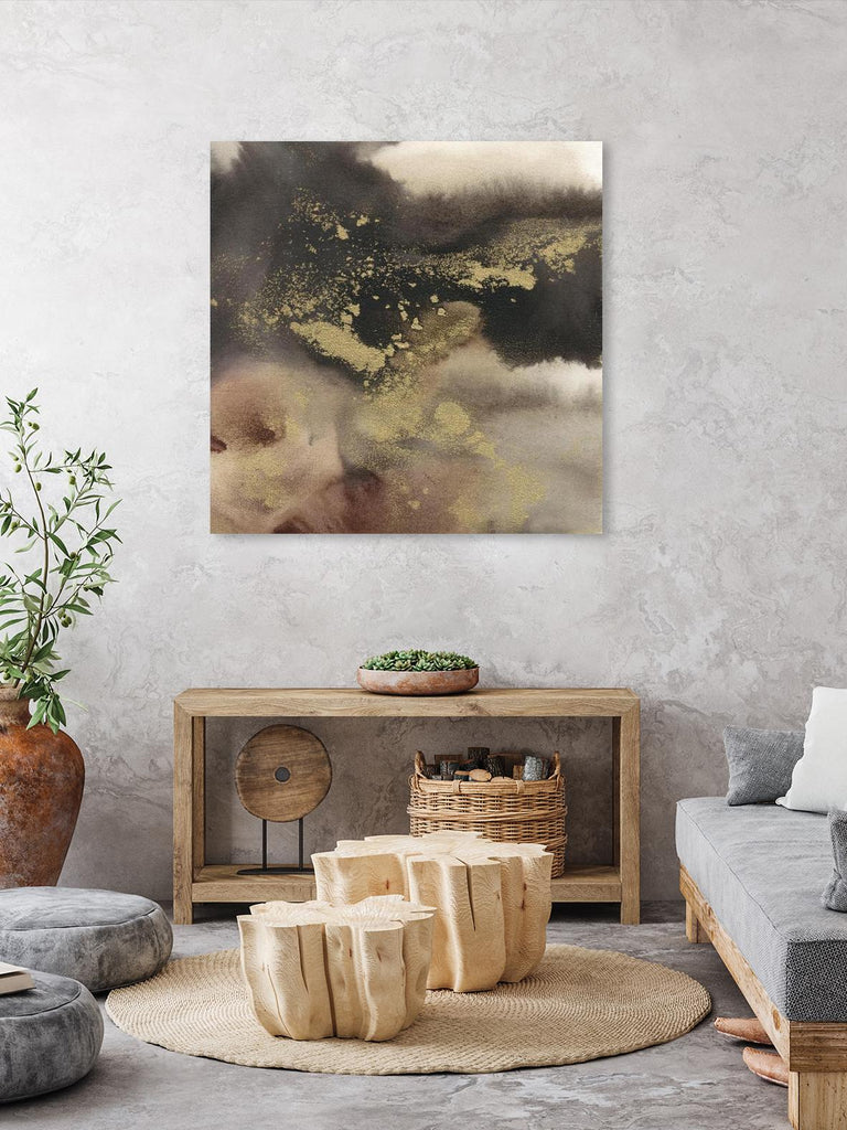 Mountain Seasons I par Joyce Combs sur GIANT ART - abstrait brun