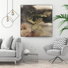 Mountain Seasons I by Joyce Combs on GIANT ART - brown abstract