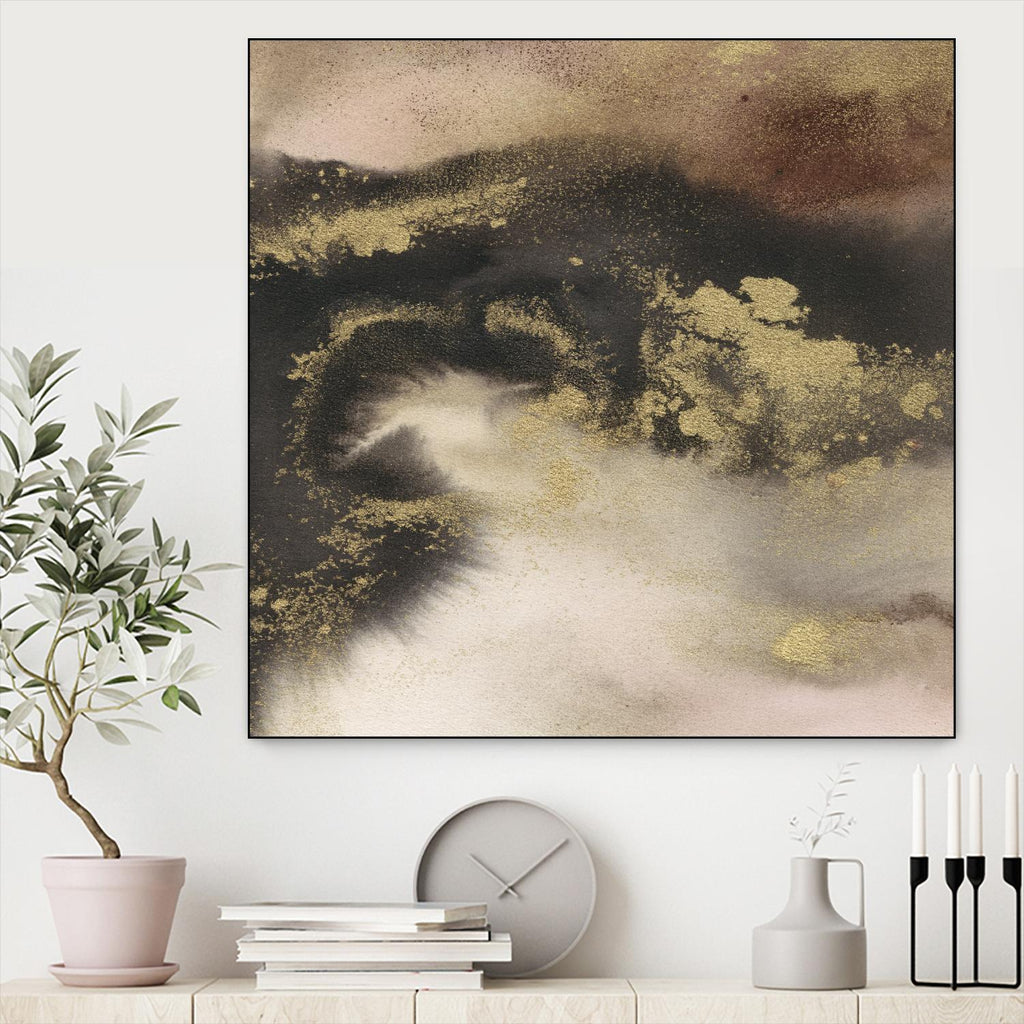 Mountain Seasons III par Joyce Combs sur GIANT ART - abstrait brun