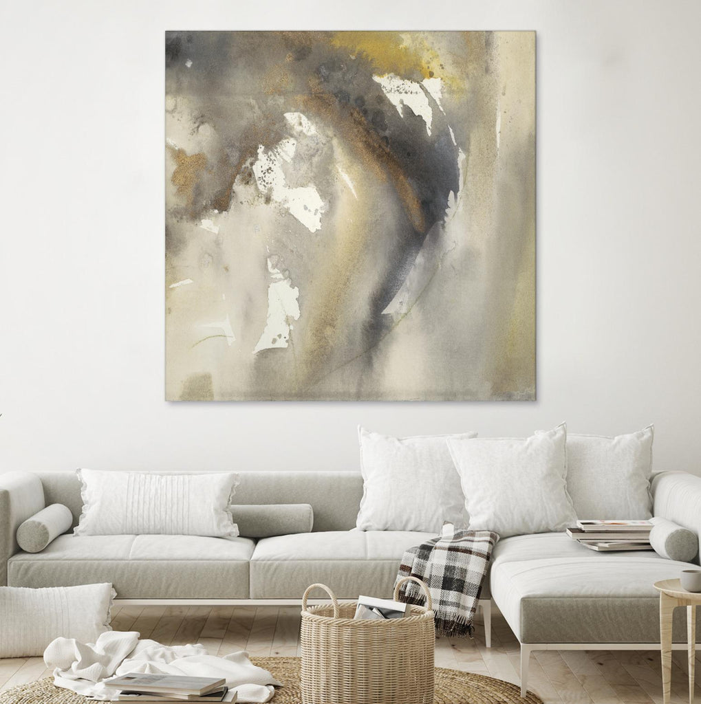 Waves in Motion I by Joyce Combs on GIANT ART - brown abstract