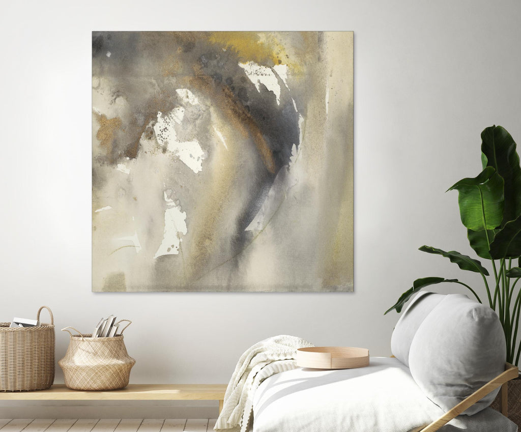Waves in Motion I by Joyce Combs on GIANT ART - brown abstract