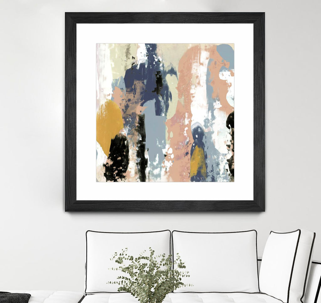 Blueberry Swatches I by Jennifer Goldberger on GIANT ART - abstract