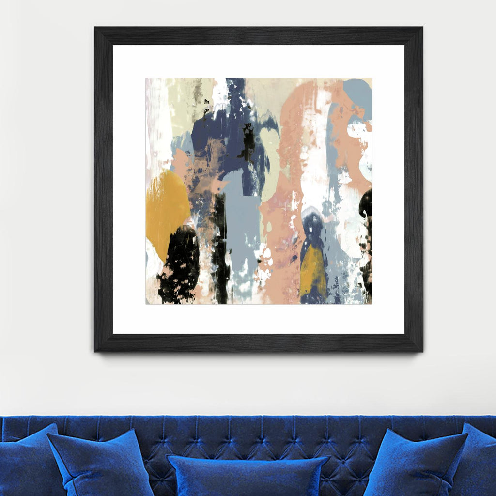 Blueberry Swatches I by Jennifer Goldberger on GIANT ART - abstract
