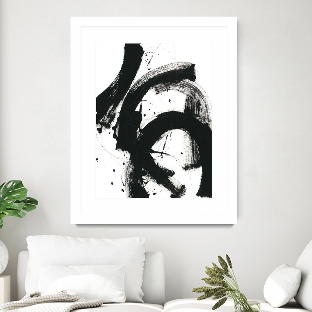 Onyx Gesture II by June Erica Vess on GIANT ART - black abstract