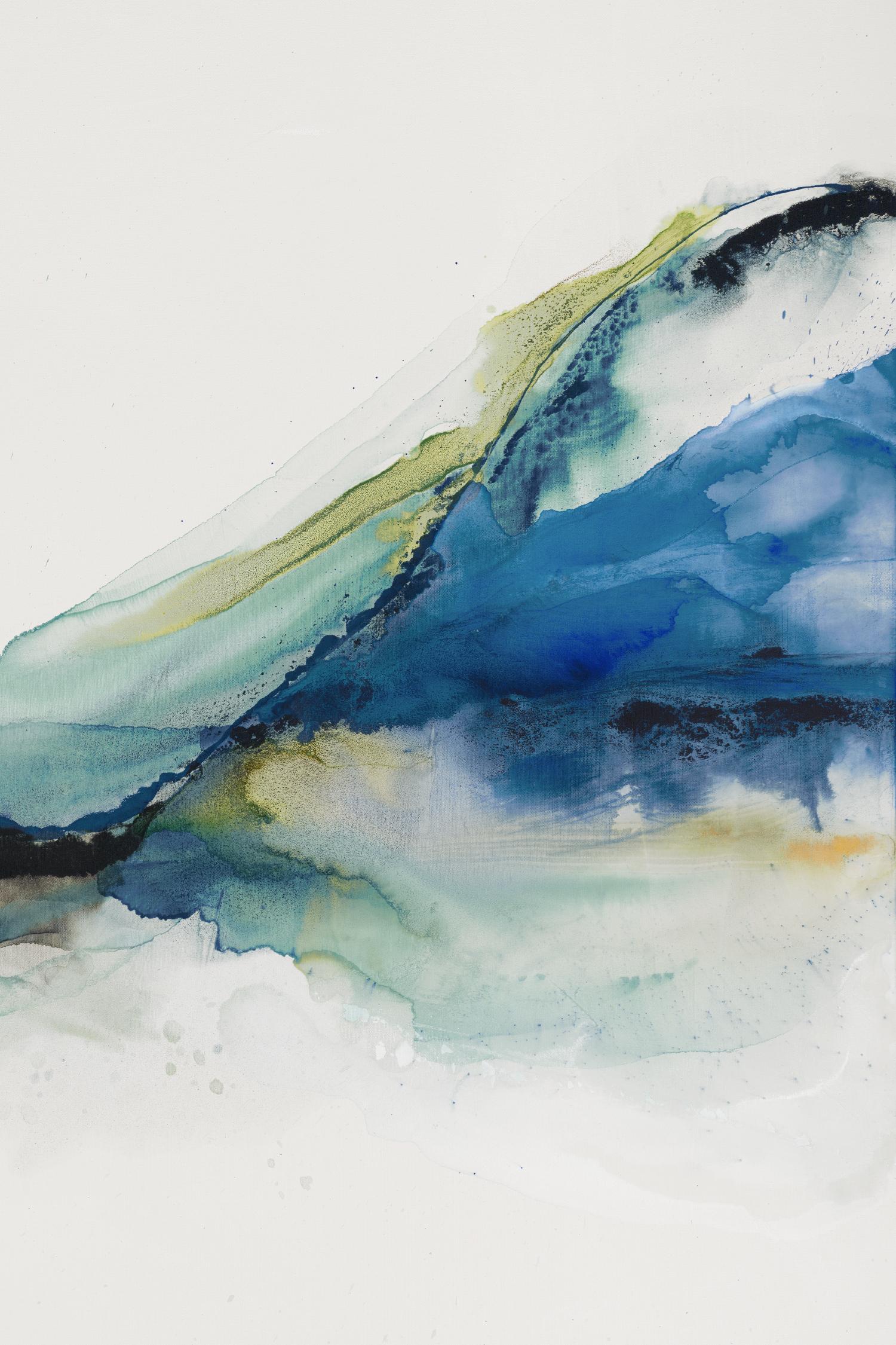 Terrain abstrait IV par Sisa Jasper sur GIANT ART - aquarelle verte