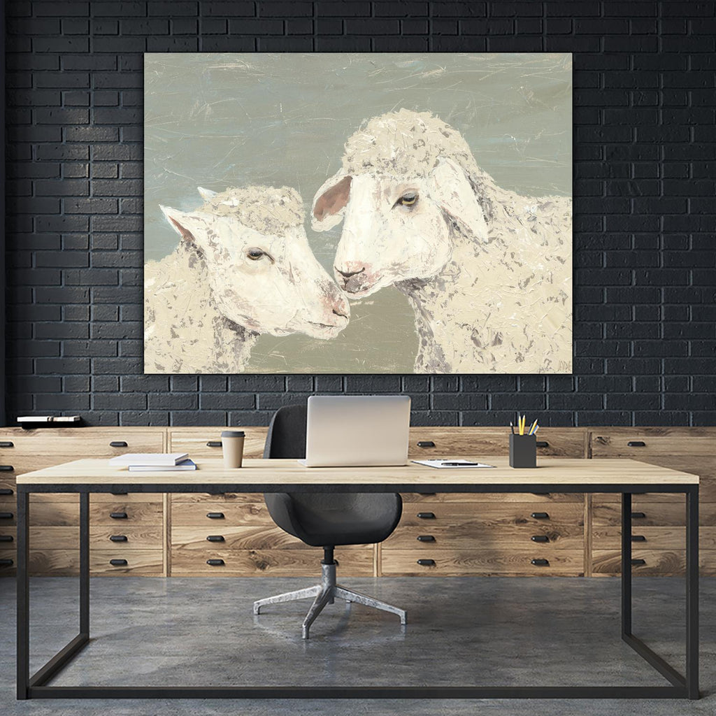 Sweet Lambs II de Jade Reynolds sur GIANT ART - animaux