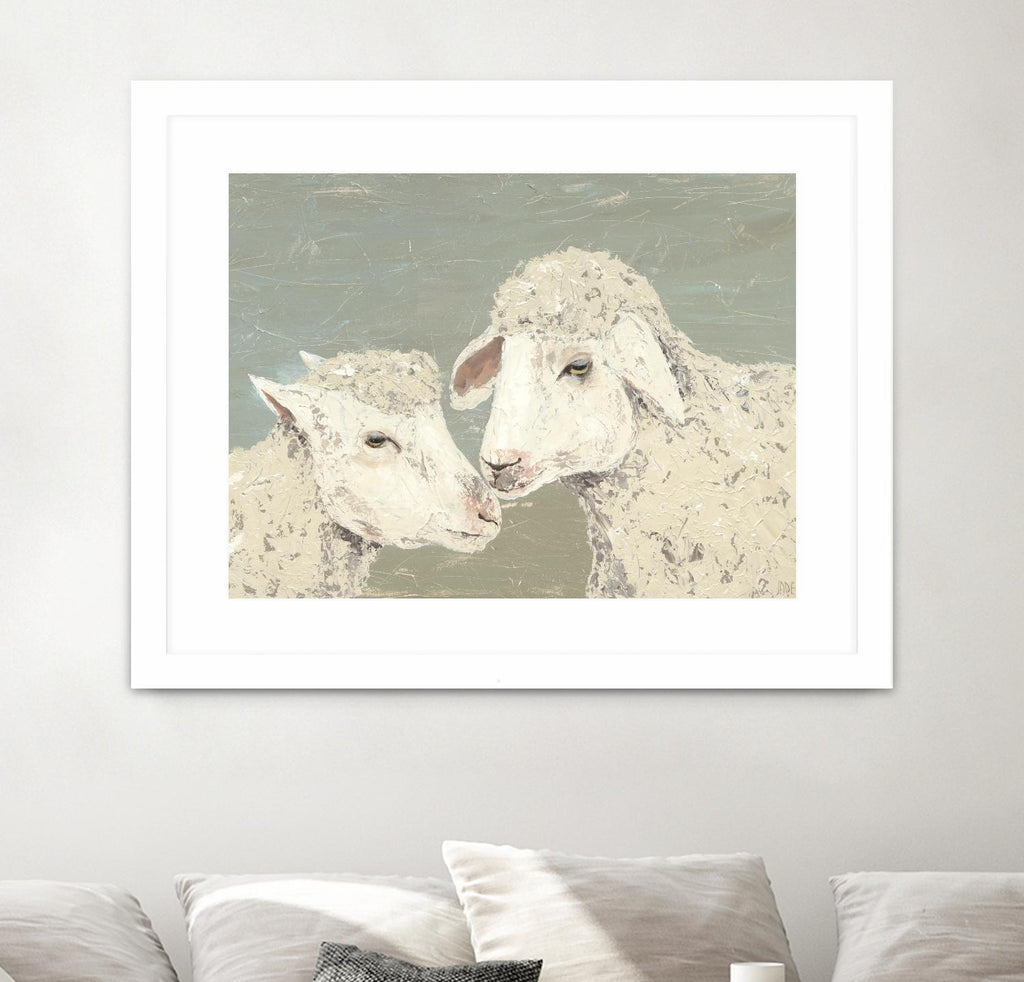 Sweet Lambs II de Jade Reynolds sur GIANT ART - animaux