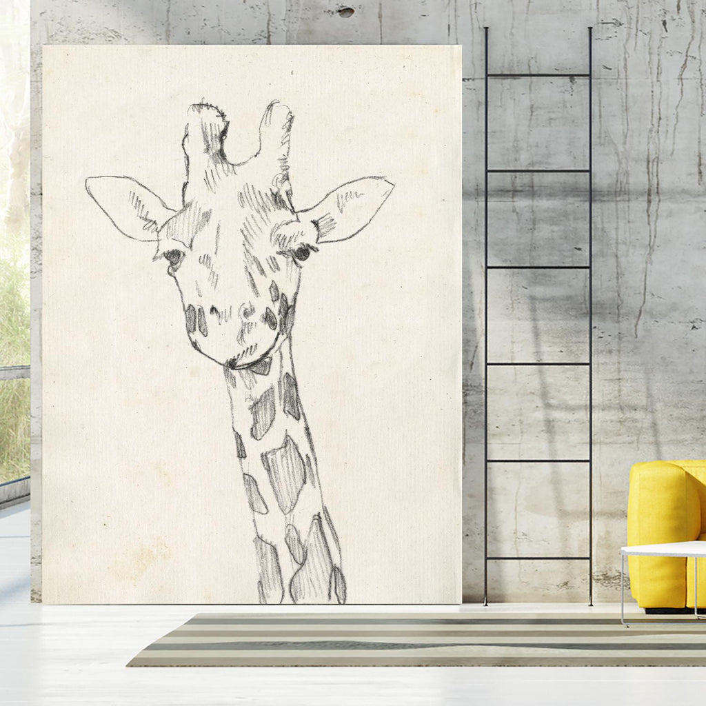 Giraffe Portrait II by Jennifer Goldberger on GIANT ART - animals