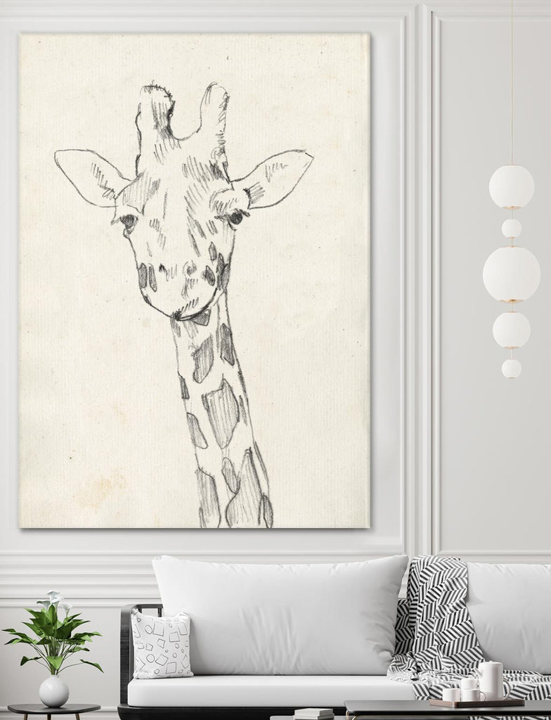 Giraffe Portrait II by Jennifer Goldberger on GIANT ART - animals
