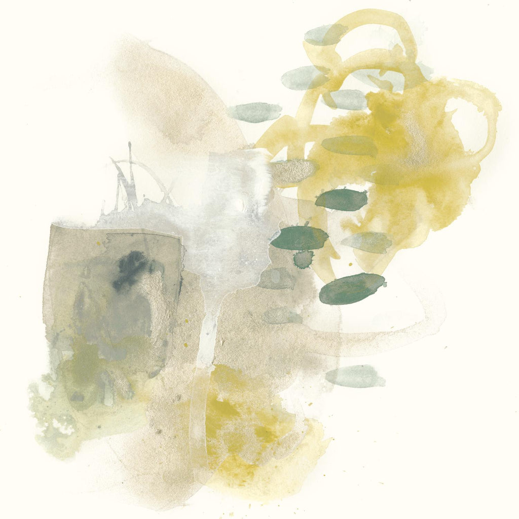 Apex Formula IV de June Erica Vess sur GIANT ART - abstrait jaune