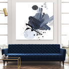 Blue & Black Splash I by Irena Orlov on GIANT ART - blue abstract