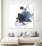Blue & Black Splash I by Irena Orlov on GIANT ART - blue abstract