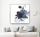 Blue & Black Splash I by Irena Orlov on GIANT ART - blue abstract