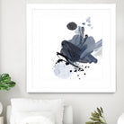 Blue & Black Splash I by Irena Orlov on GIANT ART - blue abstract