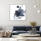 Blue & Black Splash I by Irena Orlov on GIANT ART - blue abstract