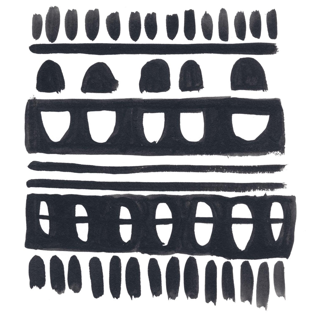 Weft IV de June Erica Vess sur GIANT ART - abstrait noir