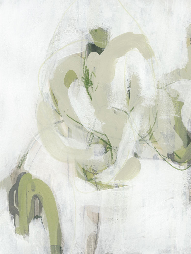 Verge I de June Erica Vess sur GIANT ART - vert abstrait