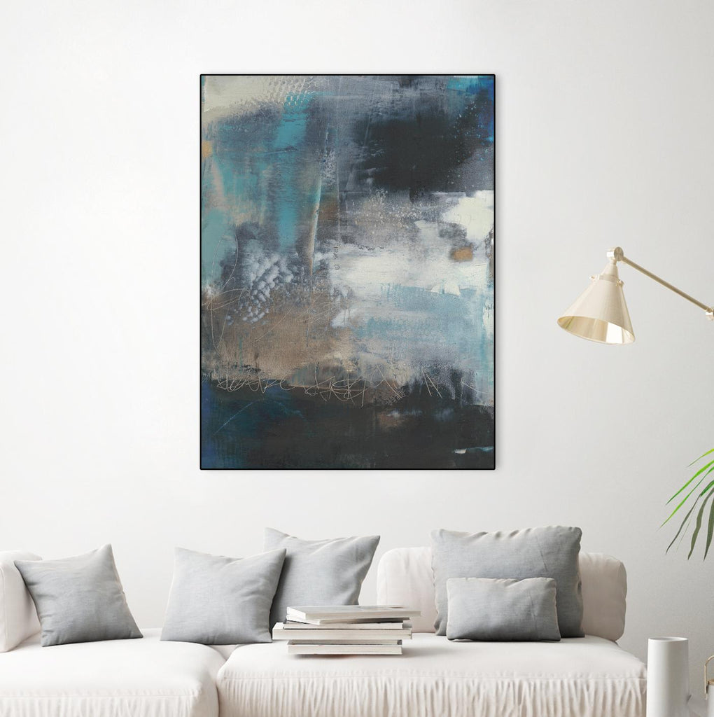 Umbra I by Sue Jachimiec on GIANT ART - blue abstract