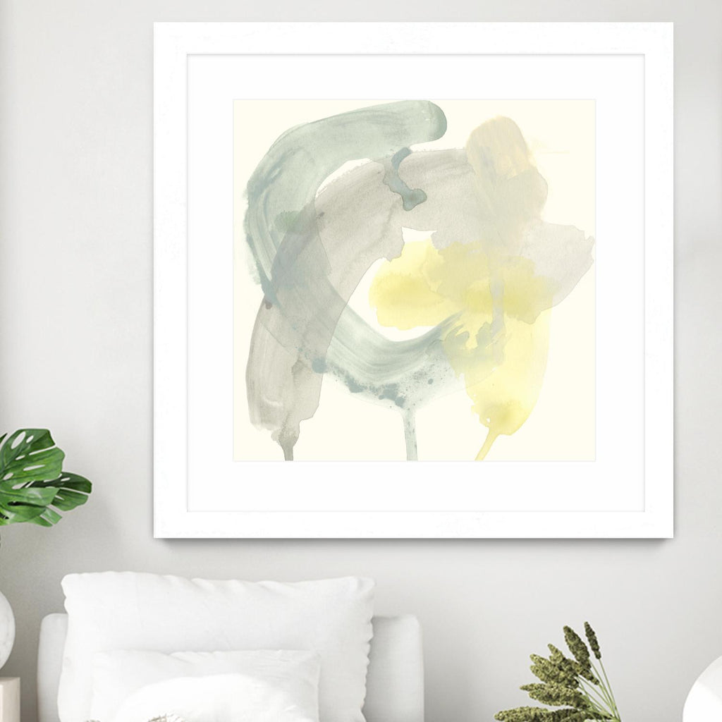 Lunar Sunrise II by June Erica Vess on GIANT ART - yellow abstract