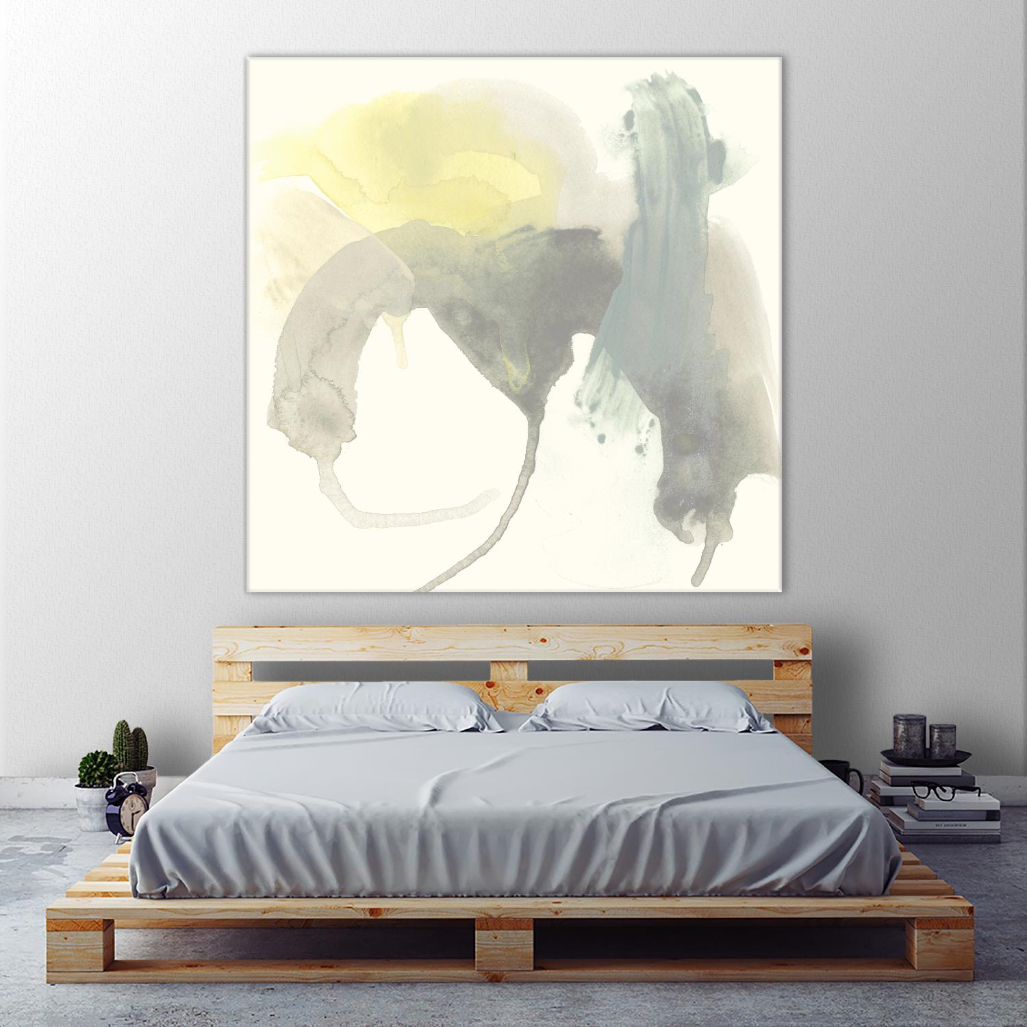 Lunar Sunrise III by June Erica Vess on GIANT ART - yellow abstract