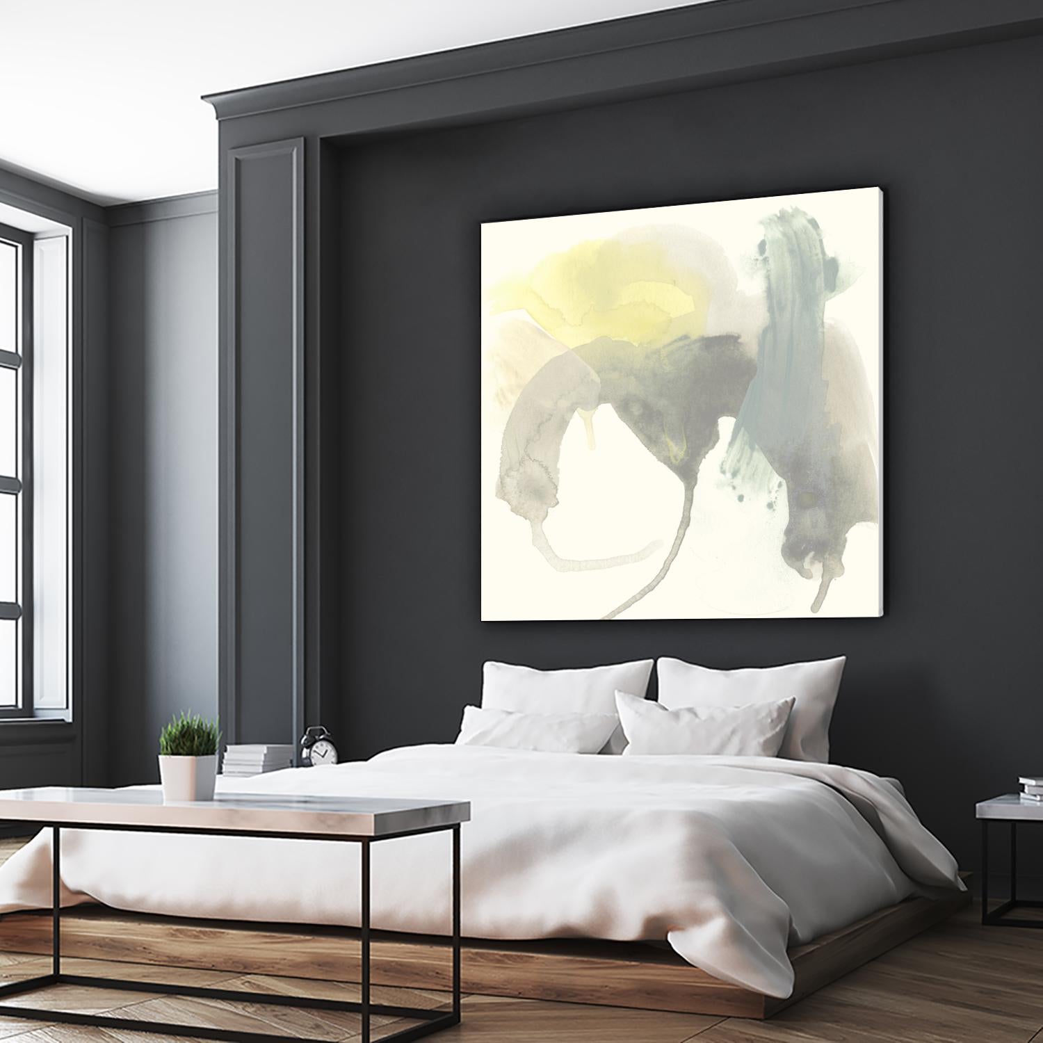 Lunar Sunrise III by June Erica Vess on GIANT ART - yellow abstract